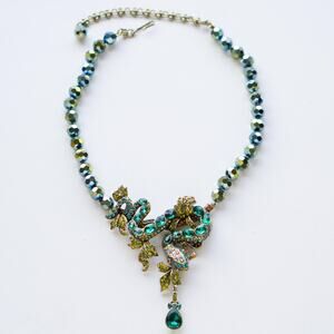 Heidi Daus Eternal Love Crystal Beaded Serpent Necklace